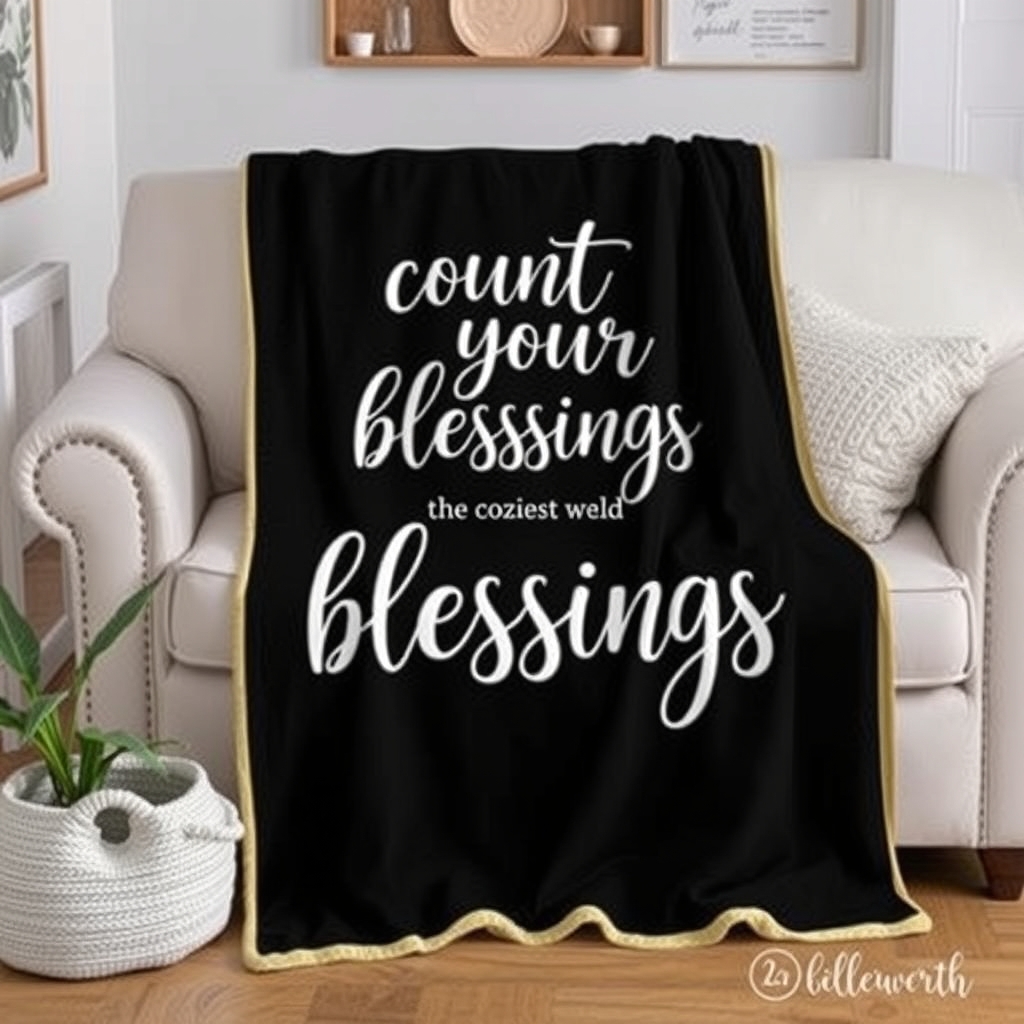 The 'Count Your Blessings' Throw Blanket