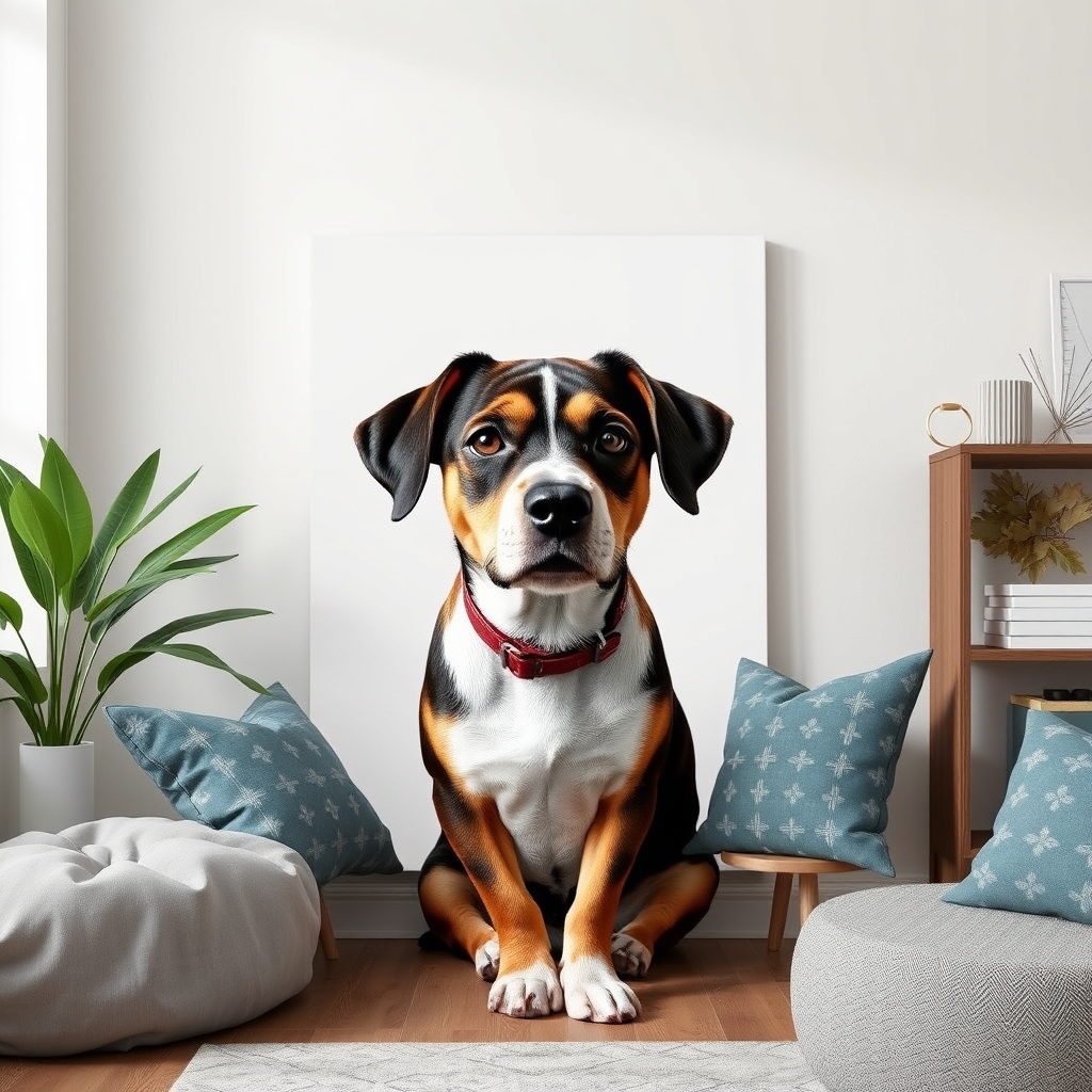 Custom Pet Portrait — Gallery Canvas